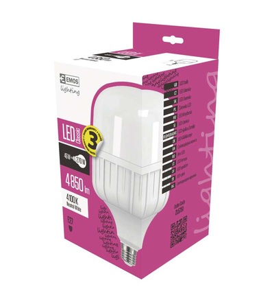 EMOS LED žárovka Classic T140 46W E27 neutrální bílá ZL5751