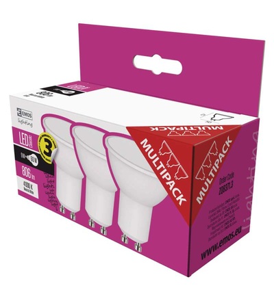 EMOS LED žárovka Classic MR16 9W GU10 neutrální bílá ZQ8371.3