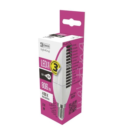 EMOS LED žárovka Classic Candle 8W E14 neutrální bílá ZQ3231