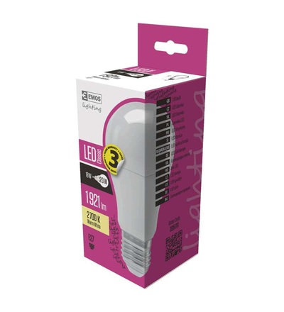 EMOS LED žárovka Classic A67 18W E27 teplá bílá ZQ5170