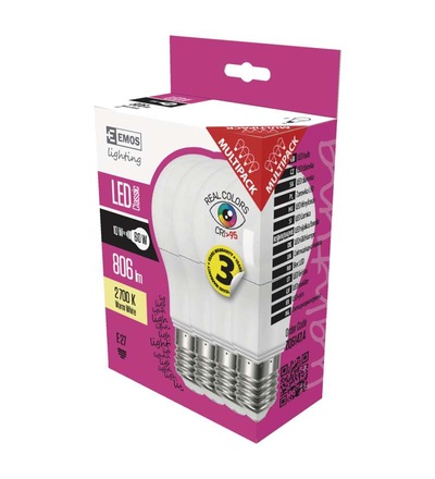 EMOS LED žárovka Classic A60 10W E27 teplá bílá Ra95 ZQ5147.4