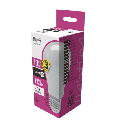 EMOS LED žárovka Classic A67 18W E27 neutrální bílá ZQ5171