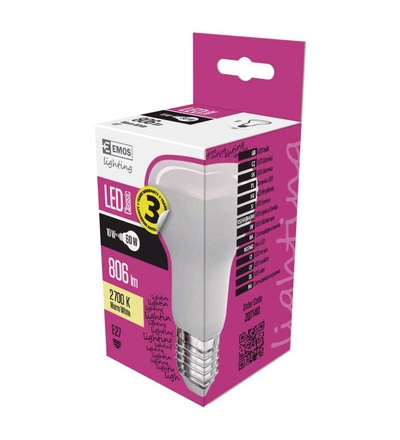 EMOS LED žárovka Classic R63 10W E27 teplá bílá ZQ7140