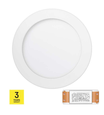 EMOS LED panel TRIAK 170mm, kruhový přisazený bílý, 12W teplá b. ZM5131T