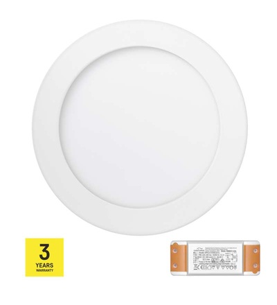 EMOS LED panel TRIAK 170mm, kruhový přisazený bílý, 12W neut. b. ZM5132T