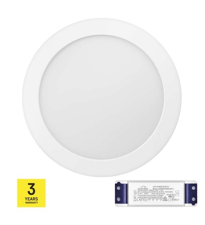 EMOS LED panel TRIAK 224mm, kruhový přisazený bílý, 18W neut. b. ZM5142T