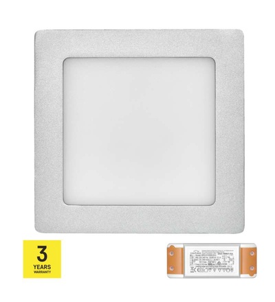 EMOS LED panel TRIAK 170×170, čtvercový přisazený stř., 12W n. b. ZM6232T