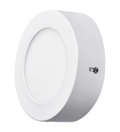 EMOS LED panel 120mm, kruhový přisazený bílý, 6W teplá bílá ZM5121