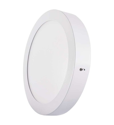 EMOS LED panel 224mm, kruhový přisazený bílý, 18W teplá bílá ZM5141