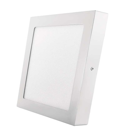 EMOS LED panel 224×224, čtvercový přisazený bílý, 18W neutr. bílá ZM6142