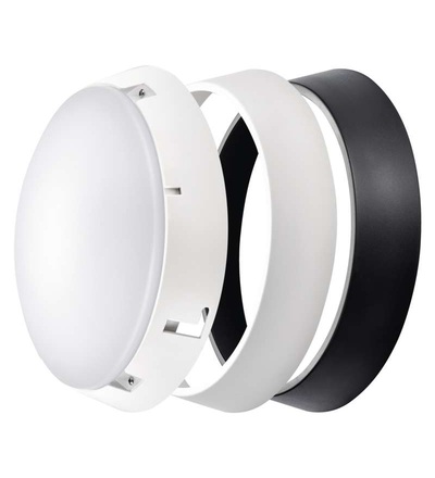 EMOS LED přisazené svítidlo, kruhové černá/bílá 14W teplá bílá ZM3130