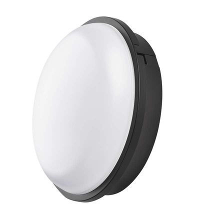 EMOS LED přisazené svítidlo, kruhové černé 20W neutrální b., IP65 ZM3011
