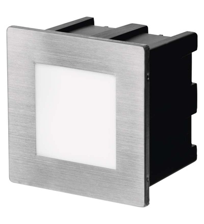 EMOS LED orientační vestavné svítidlo 80×80, 1,5W teplá bílá,IP65 ZC0109