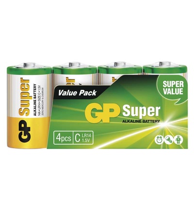Alkalická baterie GP Super C (LR14) B13304