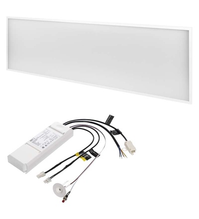 LED panel 30×120, obdélníkový vestavný bílý, 40W neutr. b., Emergency ZR3412E