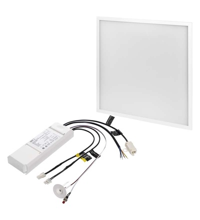 LED panel 60×60, čtvercový vestavný bílý, 40W neutrální bílá, Emergency ZR1412E