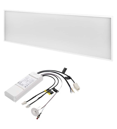 LED panel PROFI 30×120, obdélníkový vestavný bílý, 40W neutrální bíla, Emergency ZR8412E