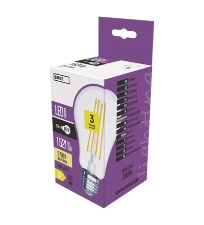 LED žárovka Filament A67 11W E27 teplá bílá Z74284