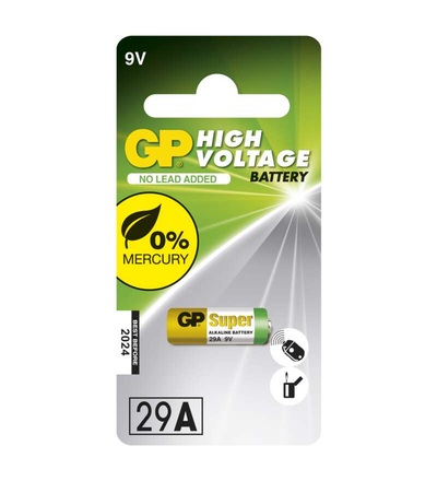 Alkalická speciální baterie GP 29AF (A32, L822) 9 V B13951