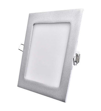 LED vestavné svítidlo PROFI, čtvercové, stříbrné, 12,5W neutrální bílá ZD2232