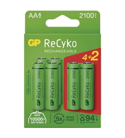 Nabíjecí baterie GP ReCyko 2100 AA (HR6) B2121V