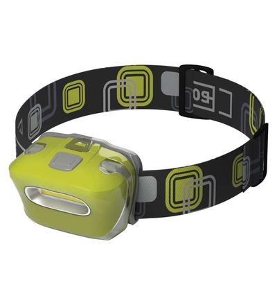 COB LED čelovka P3528, 150 lm, 20 m, 3× AAA P3528