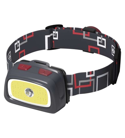 CREE LED + COB LED čelovka P3531, 330 lm, 65m, 3× AAA P3531