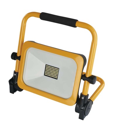 LED reflektor ACCO nabíjecí přenosný, 30W, žlutý, studená bílá ZS2832