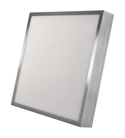 LED přisazené svítidlo NEXXO, čtvercové, stříbrné, 28,5W, se změnou CCT ZM6253