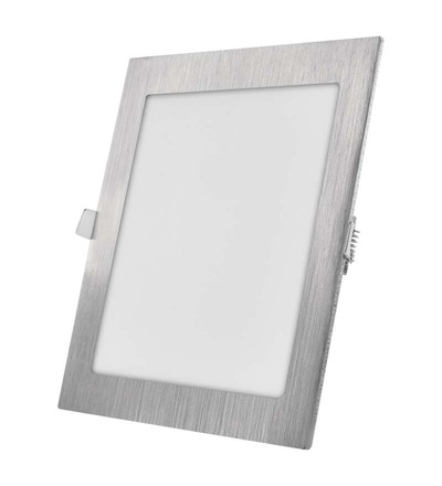 LED vestavné svítidlo NEXXO, čtvercové, stříbrné, 18W, se změnou CCT ZD2243