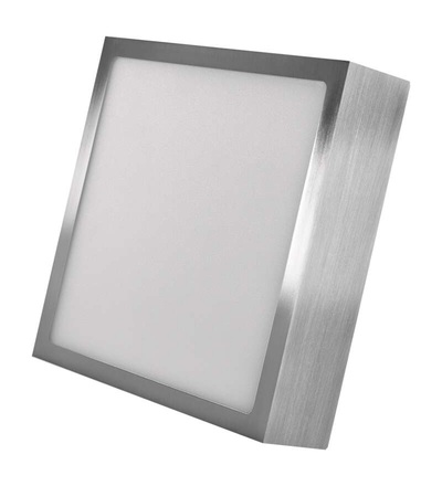 LED přisazené svítidlo NEXXO, čtvercové, stříbrné, 12,5W, se změnou CCT ZM6233