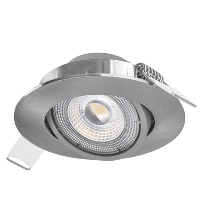 LED bodové svítidlo SIMMI stříbrné, kruh 5W neutr. bílá ZD3222