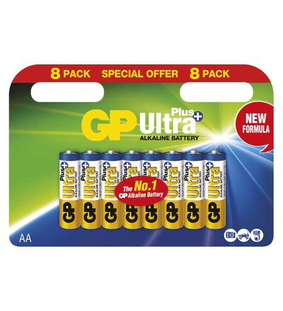 Alkalická baterie GP Ultra Plus AA (LR6) B17218