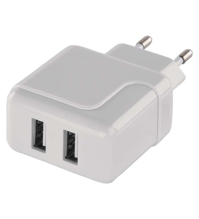 Duální USB adaptér do sítě + micro USB kabel + USB-C redukce V0119