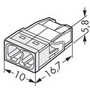 WAGO 2273-202 instalační krabicová rychlosvorka 2x2,5mm