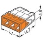 WAGO 2273-203 instalační krabicová rychlosvorka 3x2,5mm