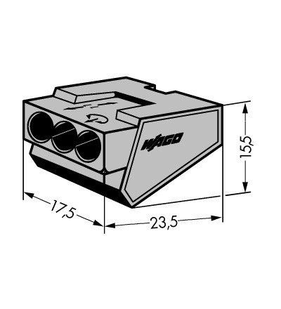 WAGO 273-403 Svorka 3x4 bezšroubová