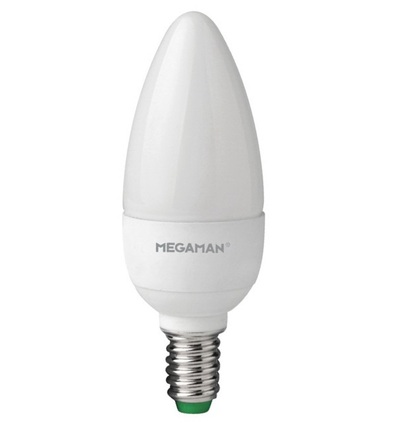 MEGAMAN LED svíčková žárovka B35 5.5W E14 neutrální bílá 470lm LC0405.5/CW/E14