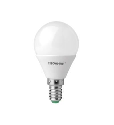 MEGAMAN LED kapková žárovka P45 5.5W E14 teplá bílá 470lm LG2605.5/WW/E14