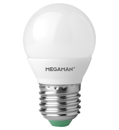 MEGAMAN LED kapková žárovka P45 5.5W E27 teplá bílá 470lm LG2605.5/WW/E27