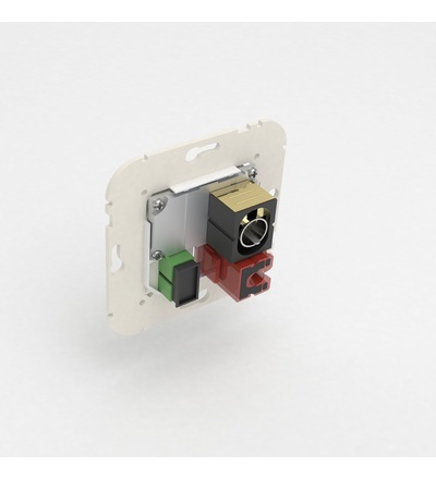 ELKO EP 21545 Multimediální zásuvka R-TV-SAT RJ45 Cat.6 UTP optic.kon. SC APC 21545