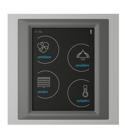 iNELS RF Control  Bezdrátové ovládání/Ovládací jednotky/RF Touch/RF Touch - B (do zdi)