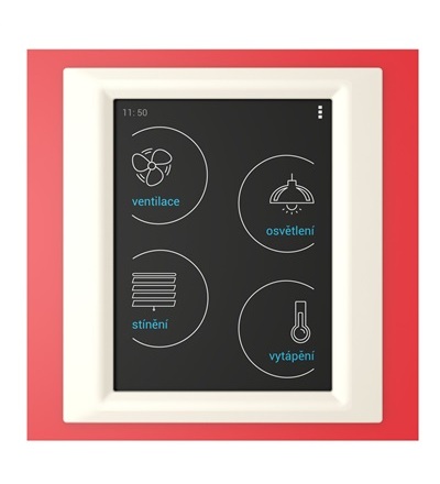 iNELS RF Control  Bezdrátové ovládání/Ovládací jednotky/RF Touch/RF Touch - W (na povrch)