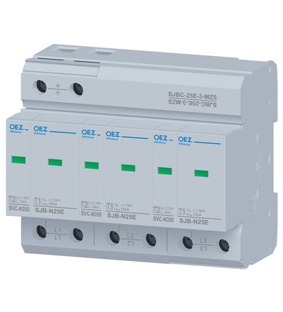 OEZ:38361 Kombinovaný svodič bleskových proudů a přepětí SJBC-25E-3-MZS