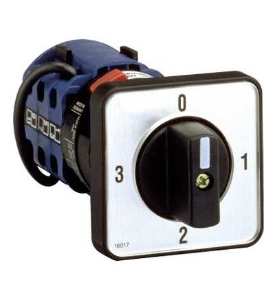 16017 Vačkový přepínač rozsahu ampérmetru CMA, 3L, N, 90°, 20A, pro ? 22,3mm, Schneider Electric
