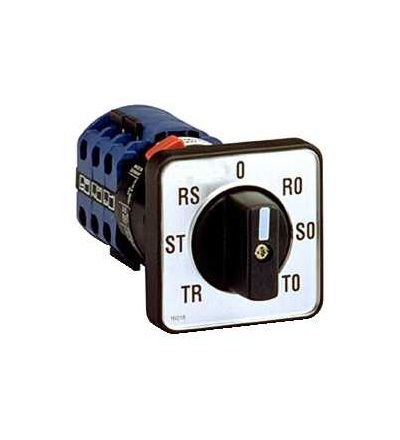 16018 Vačkový voltmetrový spínač CMV, 3L a 3L, N, 45°, pro ? 22,3mm, Schneider Electric