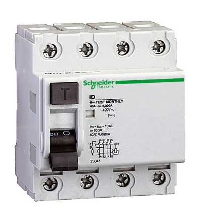 23515 Proudový chránič ID, 4p, 40A, třída A 30mA, Schneider Electric