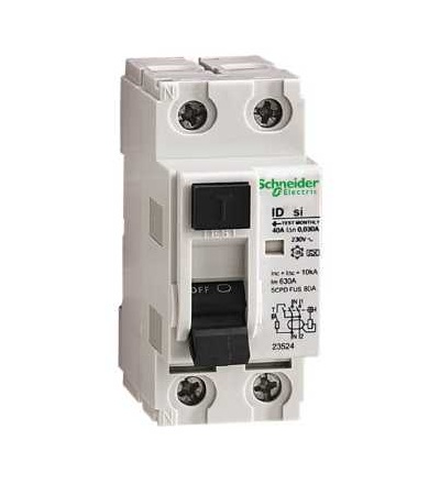 23524 Proudový chránič ID, 2p, 25A, třída A 30mA, třída SiE, Schneider Electric