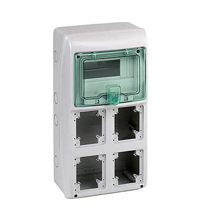 13179 Vývodová Kaedra, 4 otvorů, 1x8modulů, 1 svorkovnice, Schneider Electric