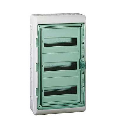 13435 Kaedra, pro modulární přístroje, 3x12mod., průhledné, Schneider Electric
